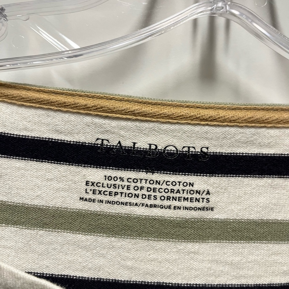 Talbots Striped Cotton Top